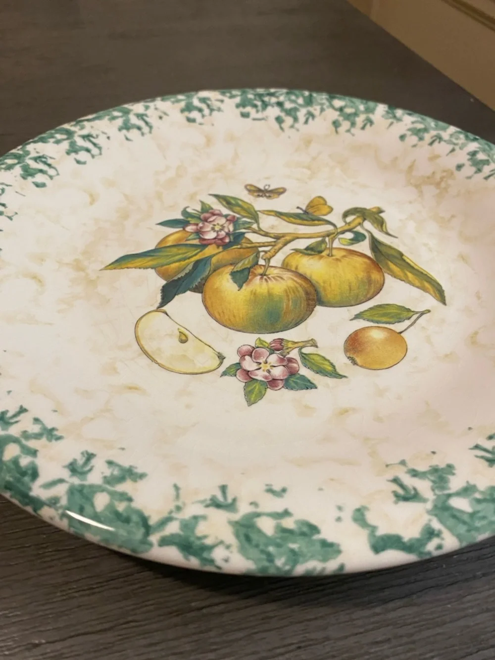 Decorative Yellow Fruit Ceramic Serving Plate